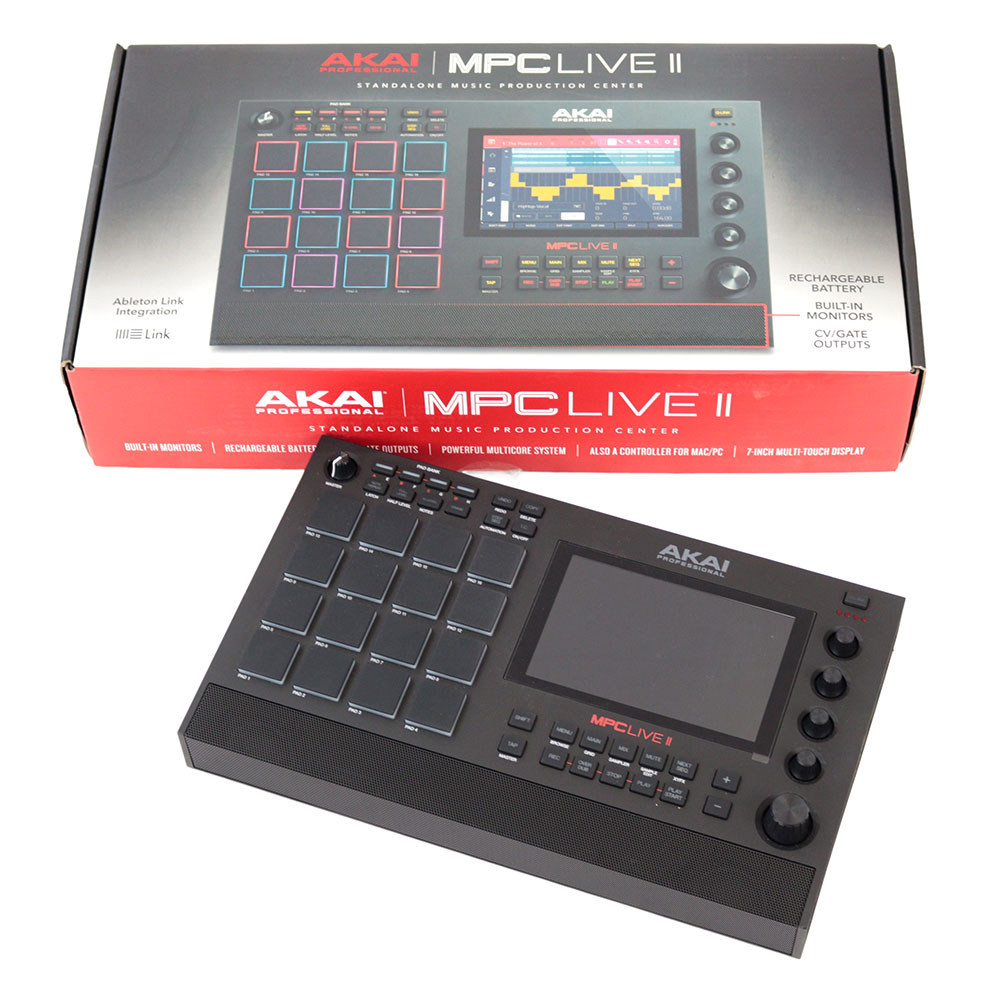 【中古】アカイ AKAI MPC LIVE II サンプラー モニタースピーカー内蔵スタンドアローンMPC