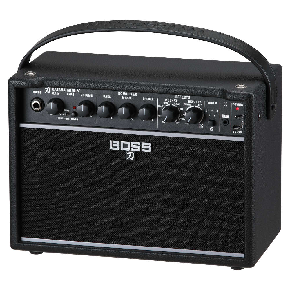 BOSS ボス KTN-MINI X 小型ギターアンプ KATANA AMP MINI X カタナアンプミニエックス 本体画像 斜め 1