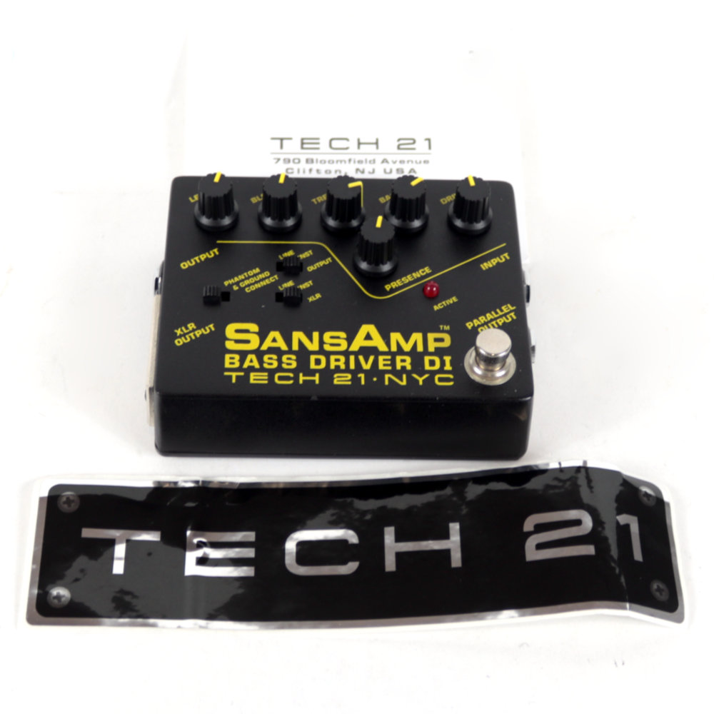 【中古】サンズアンプ ベースドライバーDI TECH21 SansAmp BASS DRIVER DI 旧仕様 ベース用DI プリアンプ 本体、付属品