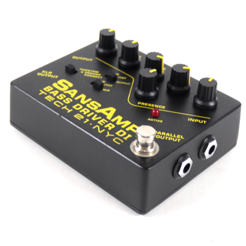 【中古】サンズアンプ ベースドライバーDI TECH21 SansAmp BASS DRIVER DI 旧仕様 ベース用DI プリアンプ 右サイド