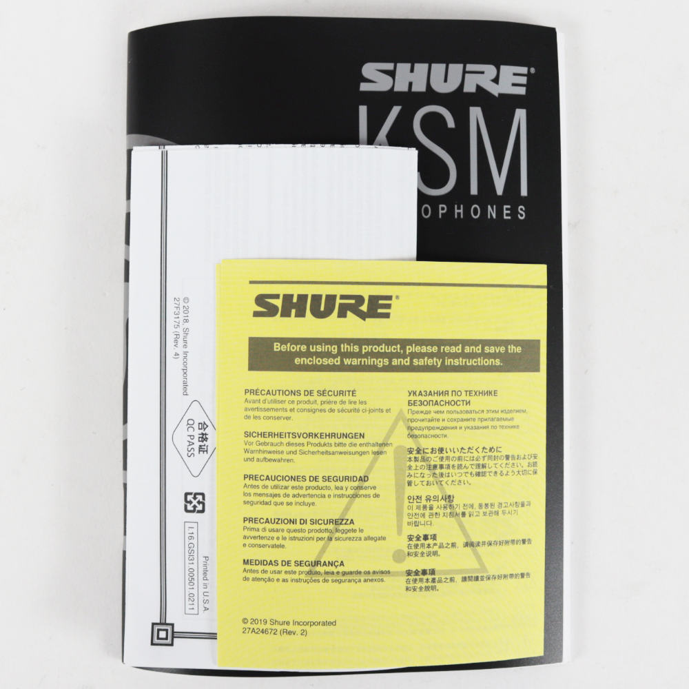 【中古】 マイク シュア SHURE KSM8 N Dualdyne ボーカル用 ダイナミックマイク シュアー 付属品画像