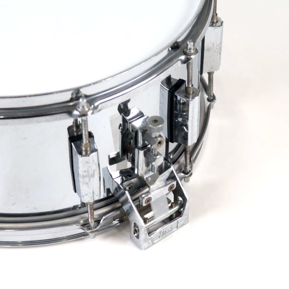 【中古】 Pearl パール Steel shell 14x6.5 Made in Japan スネアドラム ストレイナー