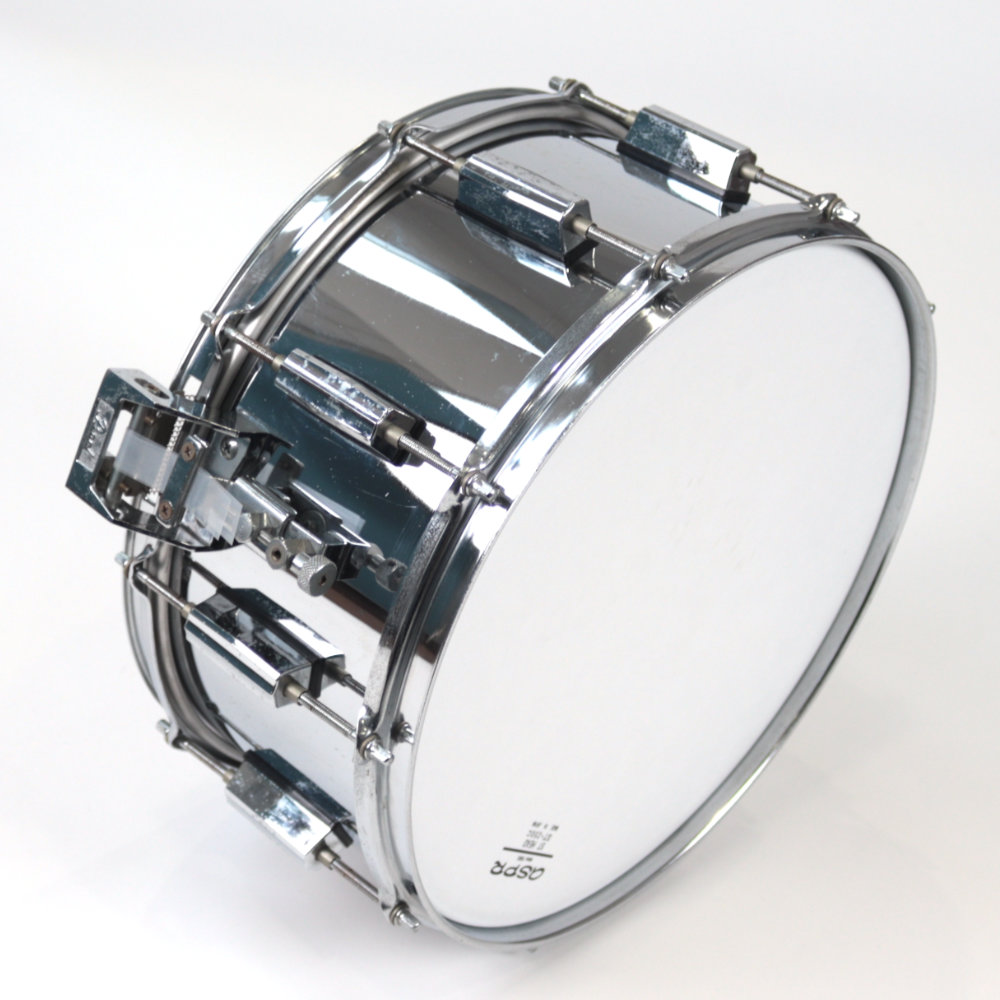 【中古】 Pearl パール Steel shell 14x6.5 Made in Japan スネアドラム サイド、ラグ