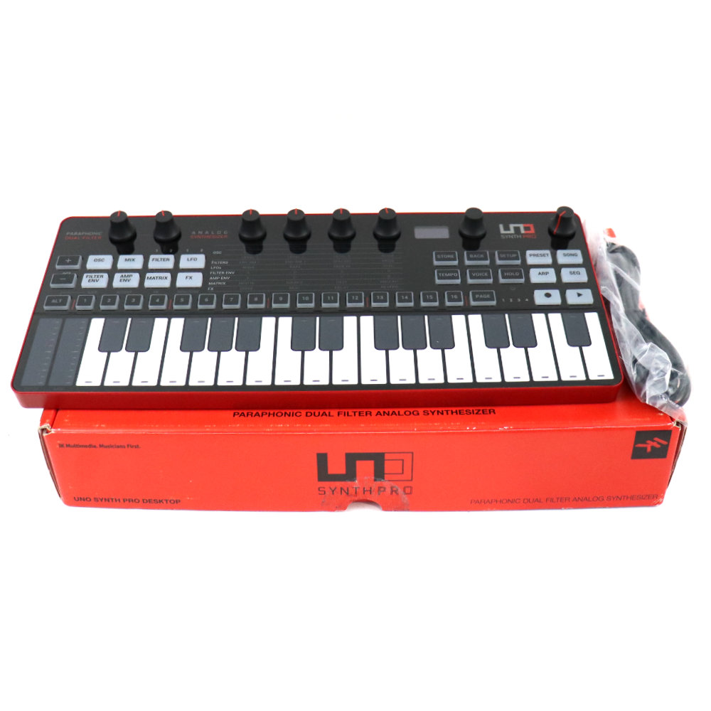 【中古】 IK Multimedia UNO Synth Pro Desktop 32マルチタッチ静電容量式キーボード搭載