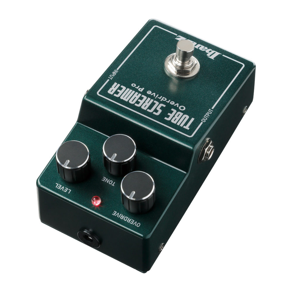 IBANEZ アイバニーズ TS808HWV2 Hand-wired TUBE SCREAMER オーバードライブ ギターエフェクター リア左斜めアングル画像