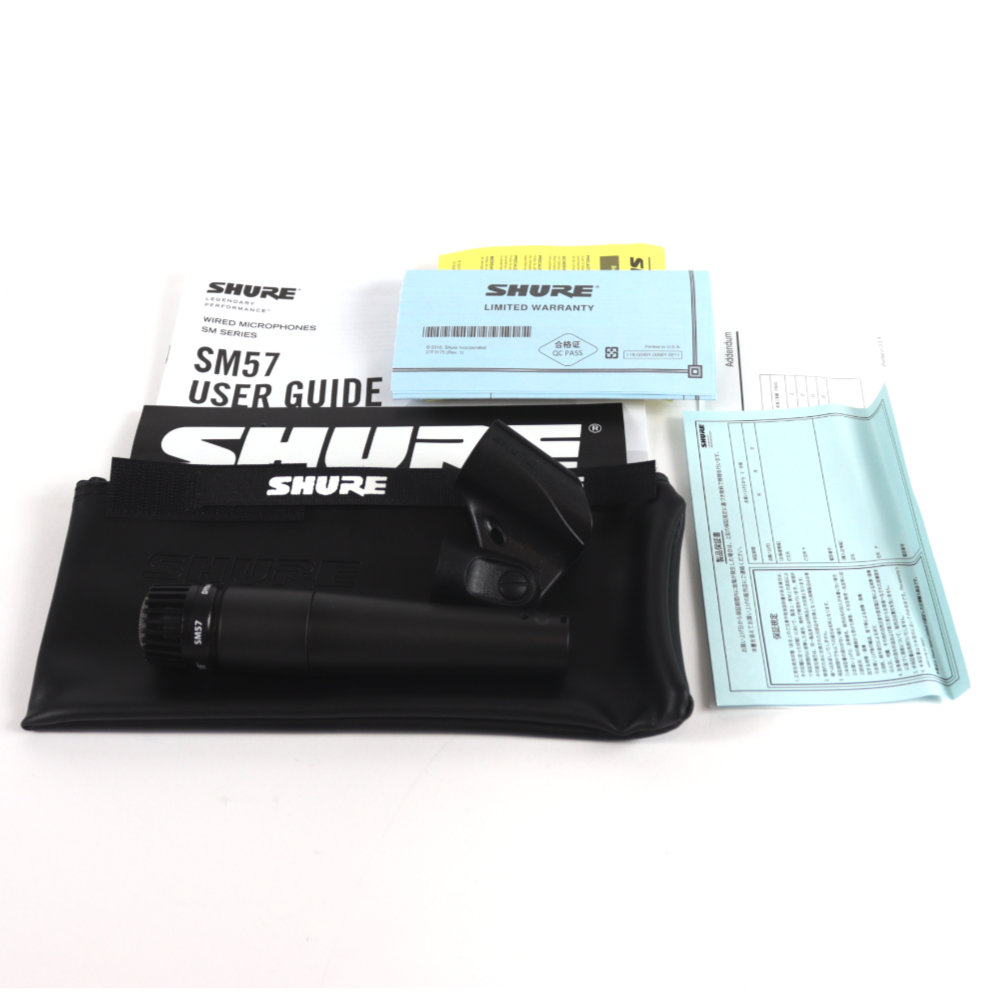 【中古】 マイク ダイナミックマイク 楽器用 SHURE SM57 シュアー 57 ゴーナナ シュア 付属品