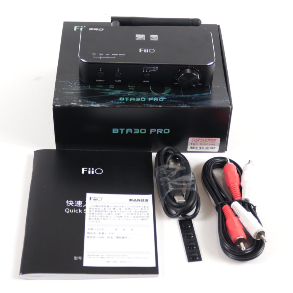 【中古】 DACアンプ Bluetoothレシーバー FiiO BTA30 Pro フィーオ Bluetooth送信機 本体、付属品