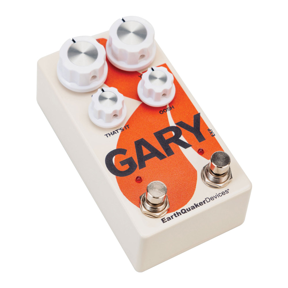 Earthquaker Devices アースクエイカーデバイセス Gary オーバードライブ&エンベロープファズ ギターエフェクター 左斜めアングル画像