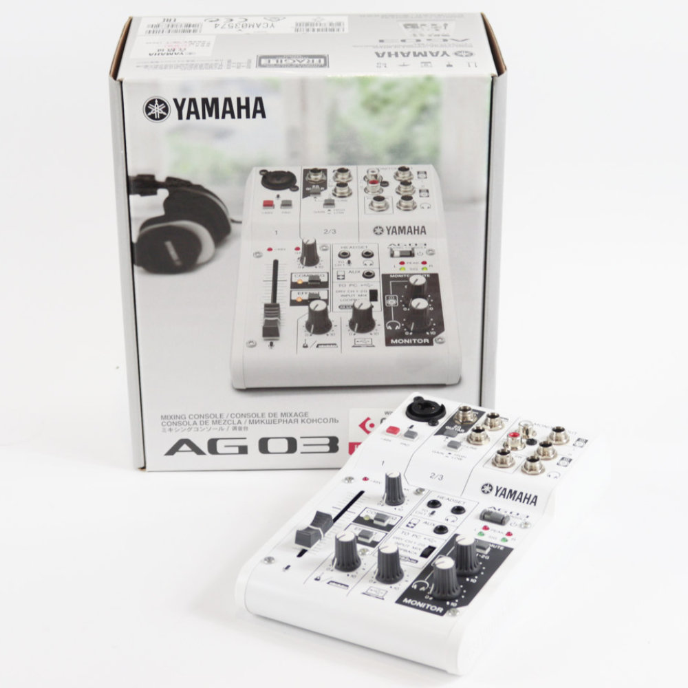 【中古】 ミキサー ヤマハ YAMAHA AG03 W ライブストリーミングミキサー ホワイト