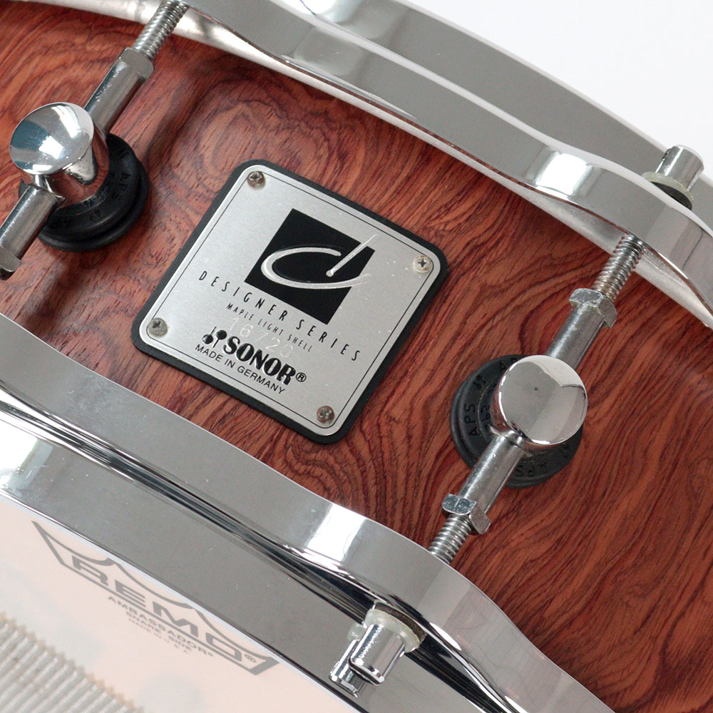 【中古】 SONOR DS-1405 Designer Series Maple Light Shell 14×5 スネアドラム エンブレム