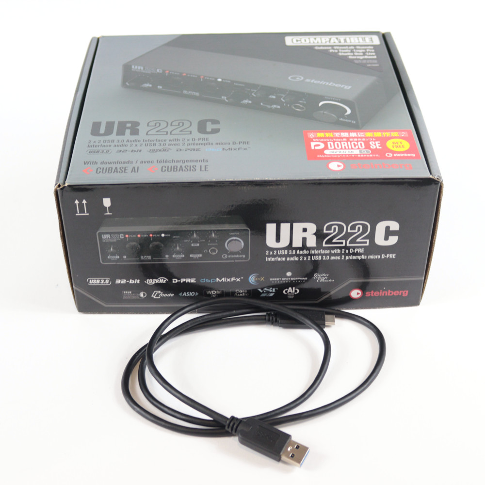 【中古】 オーディオインターフェイス Steinberg UR22C スタインバーグ USBオーディオインターフェース 付属品