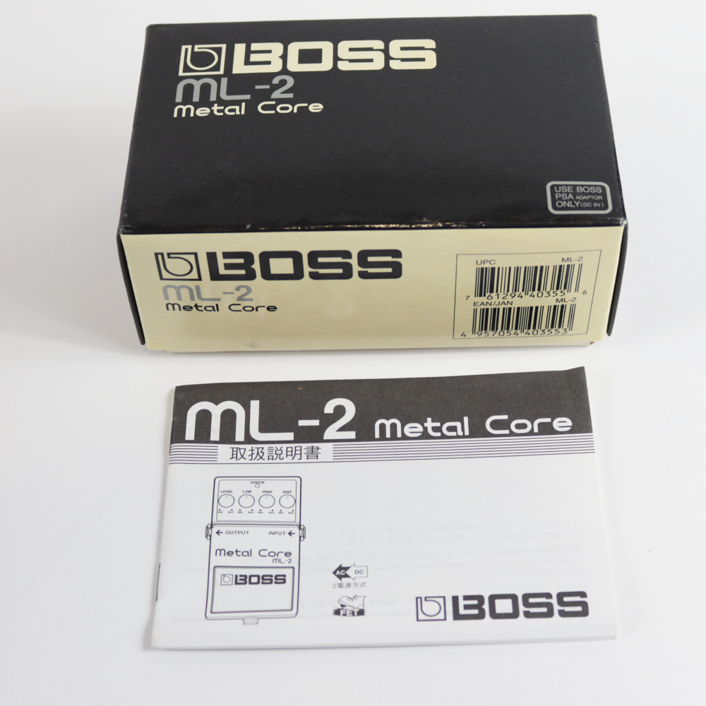 【中古】メタルコア エフェクター BOSS ML-2 Metal Core ハイゲイン ディストーション エフェクター 付属品