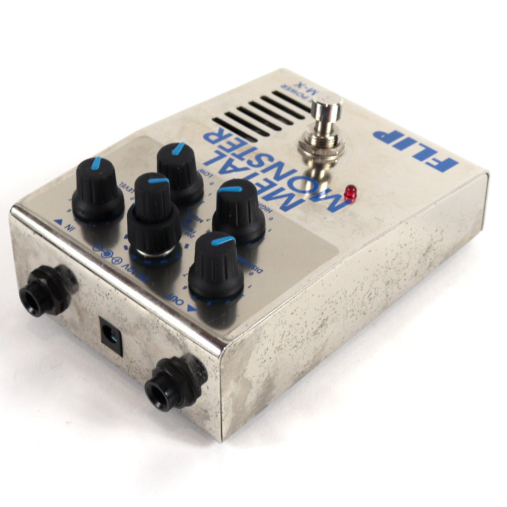 【中古】 ディストーション 真空管搭載 エフェクター Guyatone MM-X FLIP METAL MONSTER ギターエフェクター 左サイド