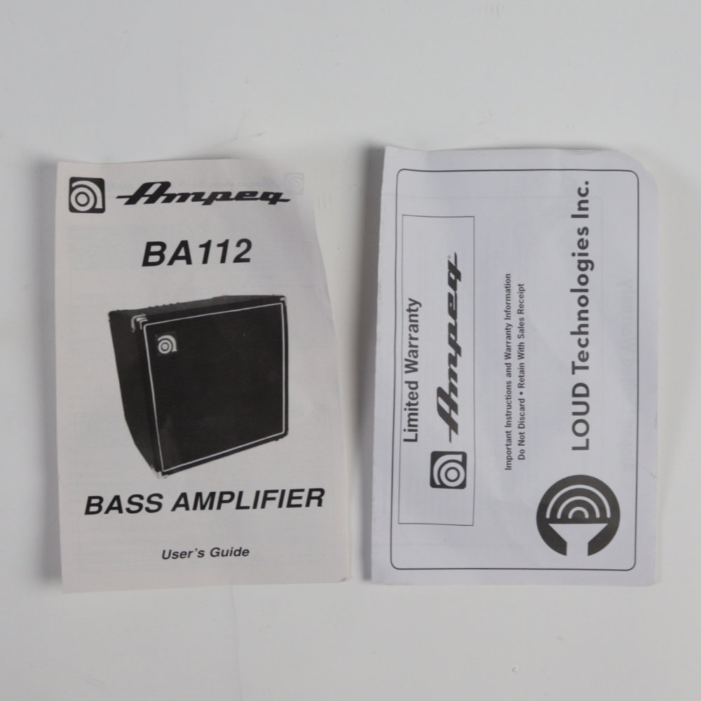 【中古】 ベースコンボアンプ アンペグ Ampeg BA-112 付属品