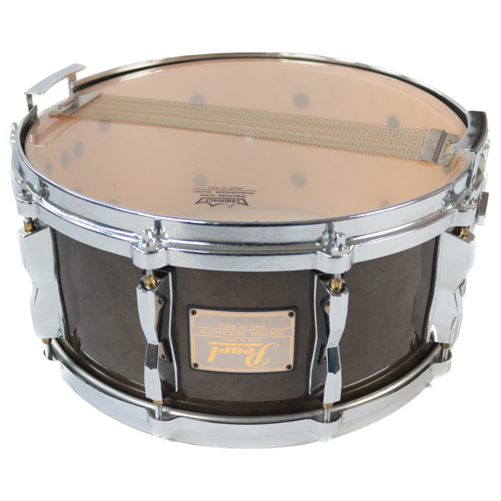 【中古】 Pearl パール ZENITHAL RESONATOR BIRDS EYE MAPLE 14x6.5 スネアドラム 本体画像 裏 