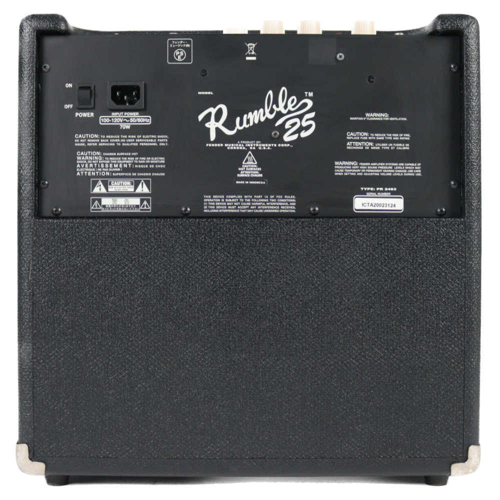 【中古】 ベースコンボアンプ フェンダー Fender Rumble 25 Combo ベースアンプ バックパネル