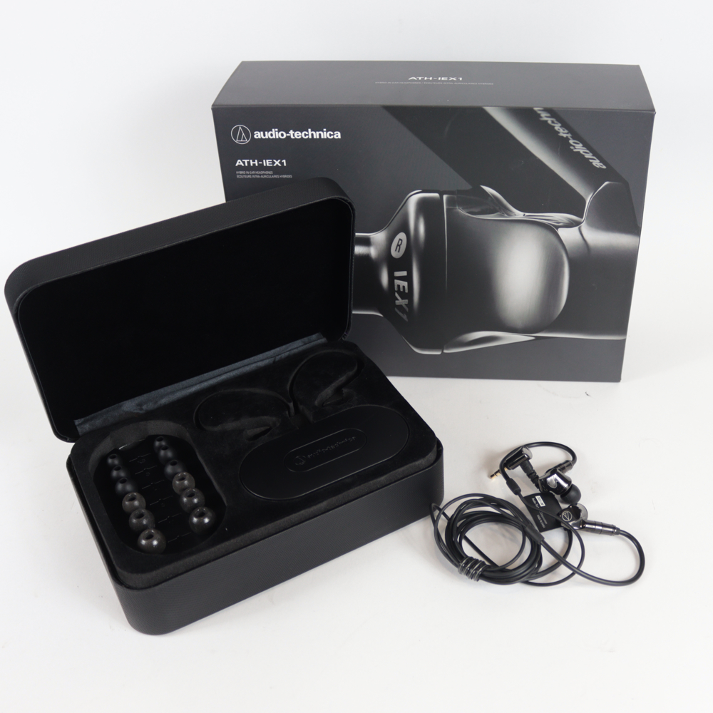 【中古】 イヤホン オーディオテクニカ AUDIO-TECHNICA ATH-IEX1 ハイブリッド型インナーイヤーヘッドホン