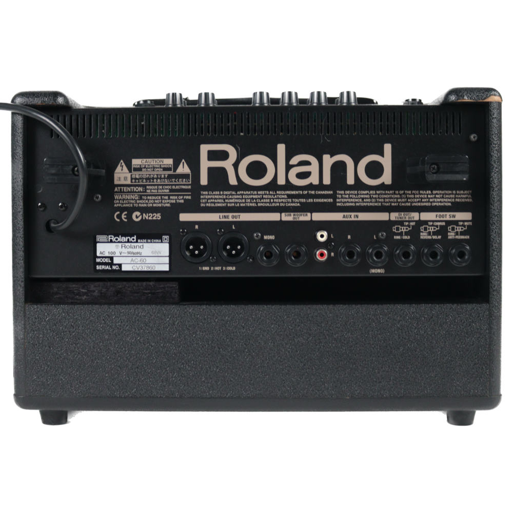 【中古】 アコギアンプ ローランド ROLAND AC-60 アコースティックギター用アンプ アコギアンプ バックパネル