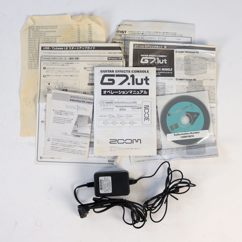 【中古】 マルチエフェクター ZOOM G7.1ut 付属品