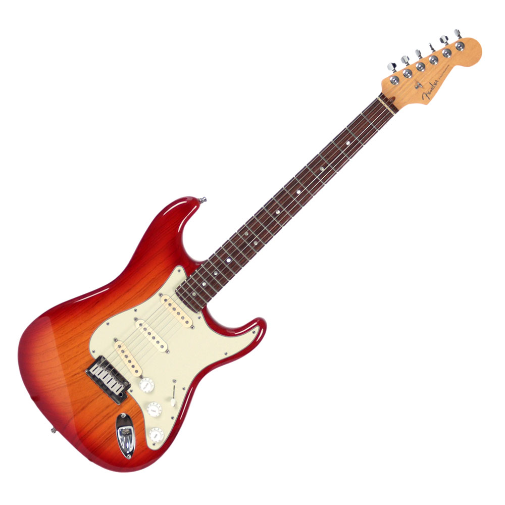 【中古】 Fender USA フェンダー American Deluxe Stratocaster ASH Aged Cherry Sunburst 2013年製 ストラトキャスター エレキギター