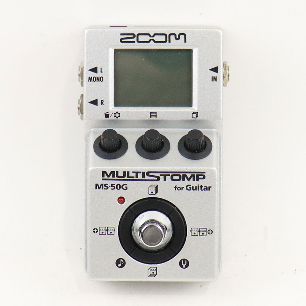 【中古】 マルチエフェクター ZOOM MultiStomp MS-50G ズーム ギターエフェクター 正面