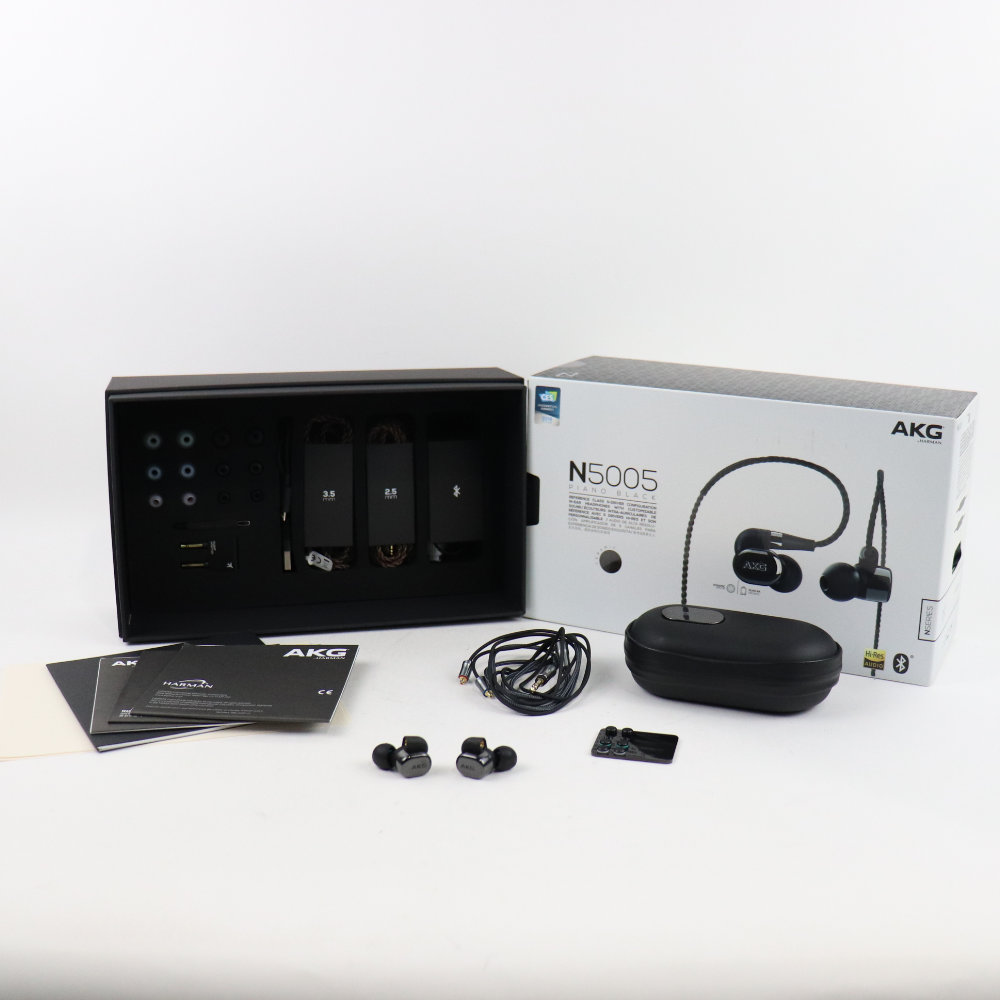 【中古】 イヤホン AKG N5005 有線 Bluetooth接続両対応 日本版アップグレードリケーブル付き