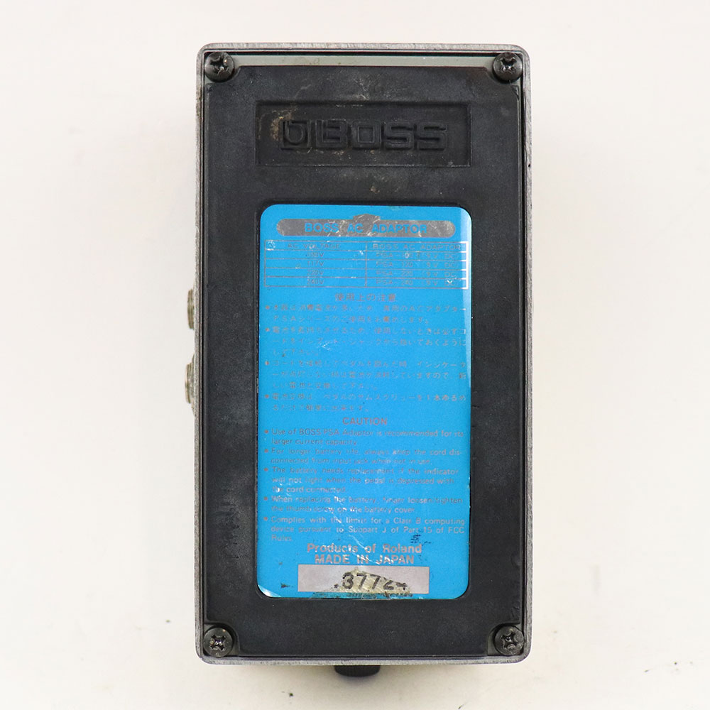 【中古】 デジタルディレイ エフェクター BOSS DD-3 Digtal Delay  MADE IN JAPAN ギターエフェクター ディレイ 裏面