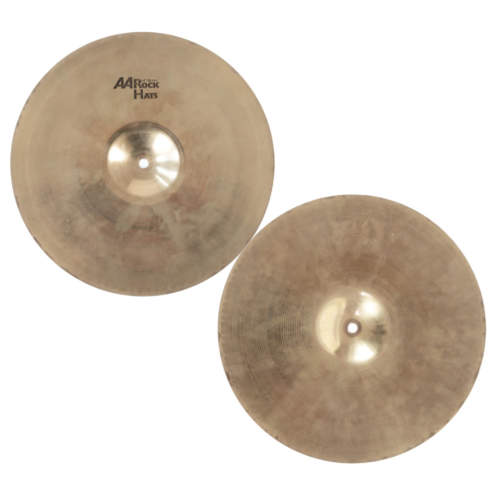 【中古】SABIAN セイビアン AA Rock Hats Pair 14インチ ハイハット ペア 本体画像 裏 