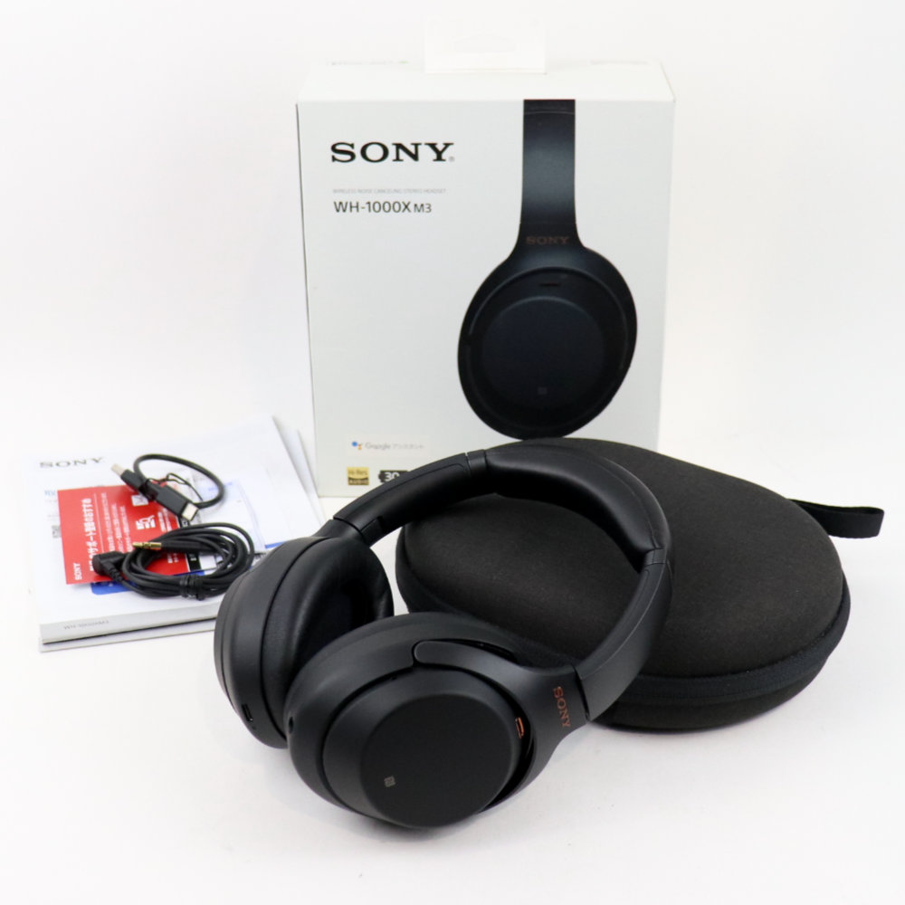 中古】 ヘッドホン ソニー SONY WH-1000XM3 ブラック Bluetooth / 有線 ヘッドホン([USED] ソニー ヘッドフォン )  | web総合楽器店 chuya-online.com