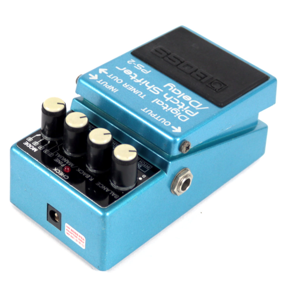 【中古】 デジタル ピッチシフター ディレイ エフェクター BOSS PS-2 Digital Pitch Shifter Delay Made in Japan ギターエフェクター 日本製 左サイド