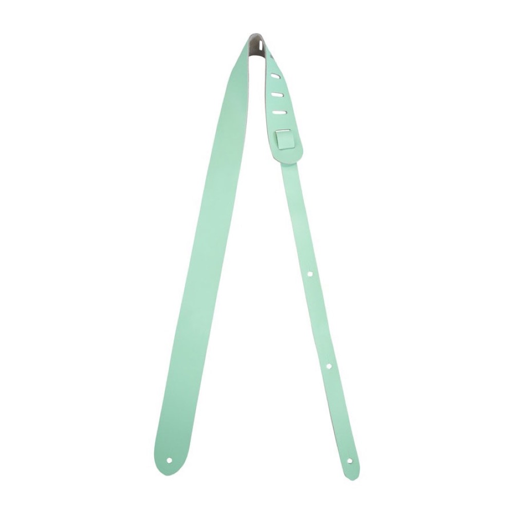 KIWAYA STP-GRE パステルカラー グリーン 本革ウクレレストラップ キワヤ 皮製 本皮 革製