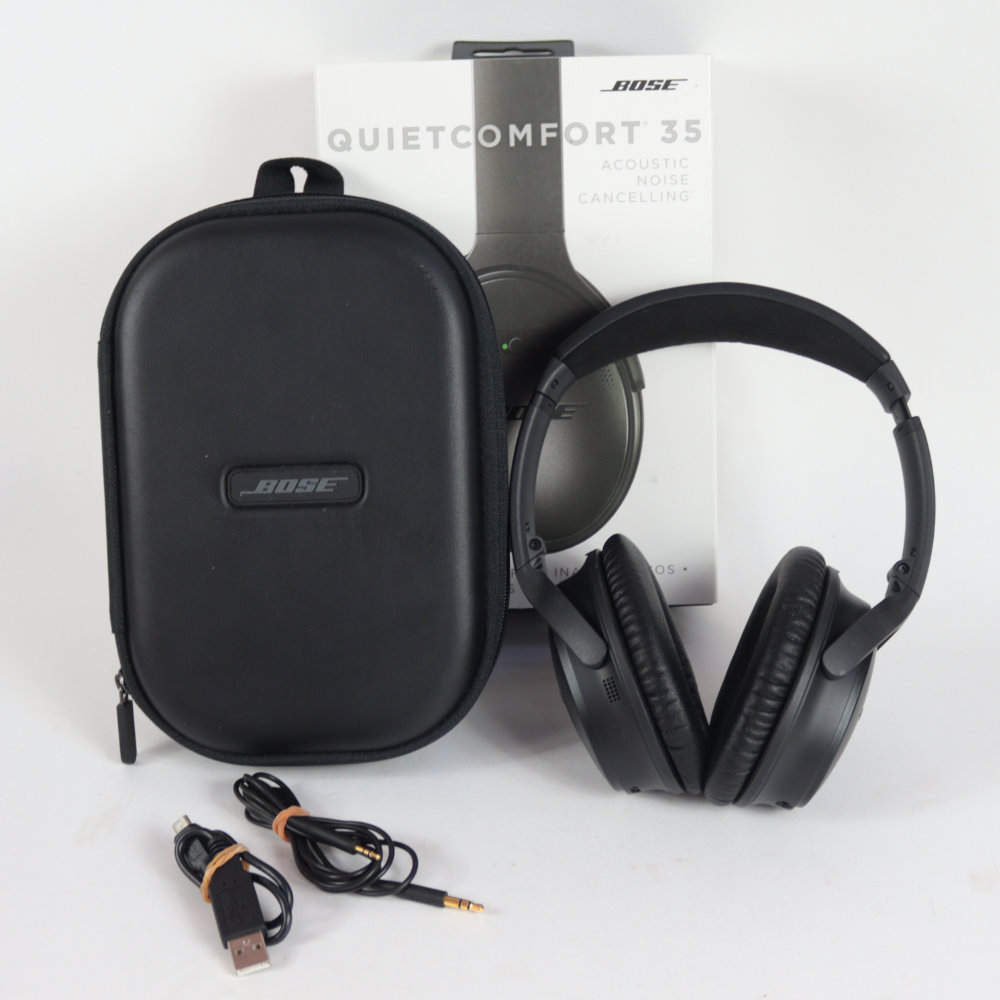 【中古】 ヘッドホン BOSE QUIET COMFORT 35 Black ノイズキャンセリング クワイエットコンフォート