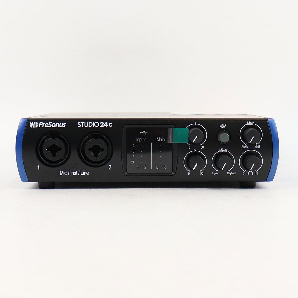 【中古】 オーディオインターフェイス Presonus STUDIO 24c プレソナス スタジオ24 正面