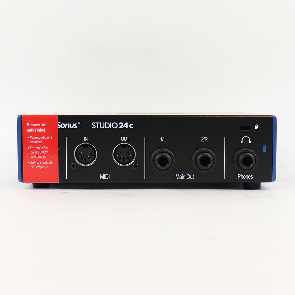 【中古】 オーディオインターフェイス Presonus STUDIO 24c プレソナス スタジオ24 背面