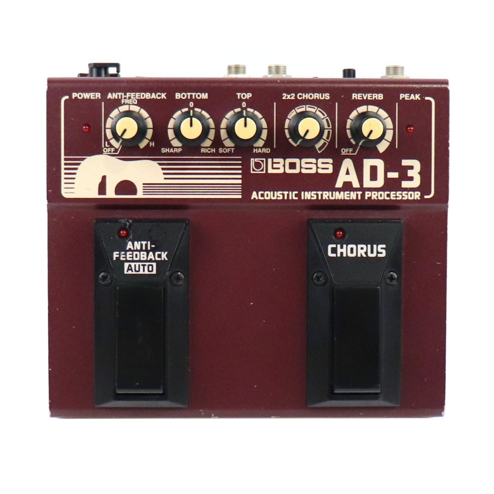 【中古】アコースティックプロセッサー BOSS AD-3 ACOUSTIC INSTRUMENT PROCESSOR ボス ギターエフェクター