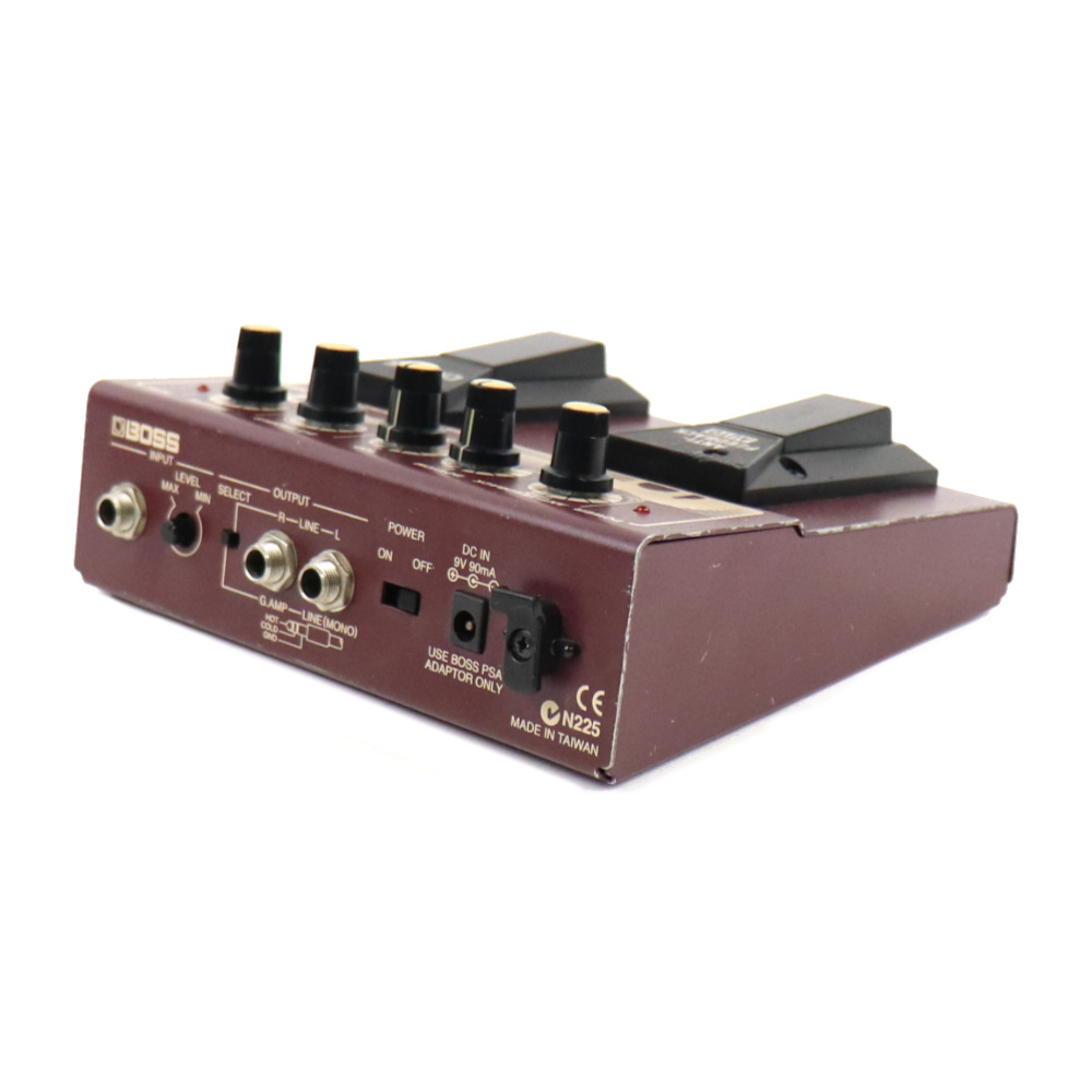 【中古】アコースティックプロセッサー BOSS AD-3 ACOUSTIC INSTRUMENT PROCESSOR ボス ギターエフェクター リア斜めアングル画像