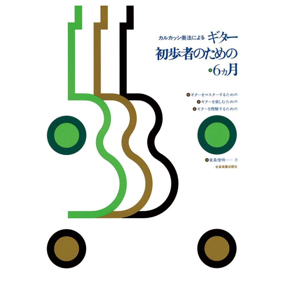カルカッシ奏法による ギター初歩者のための6カ月 全音楽譜出版社
