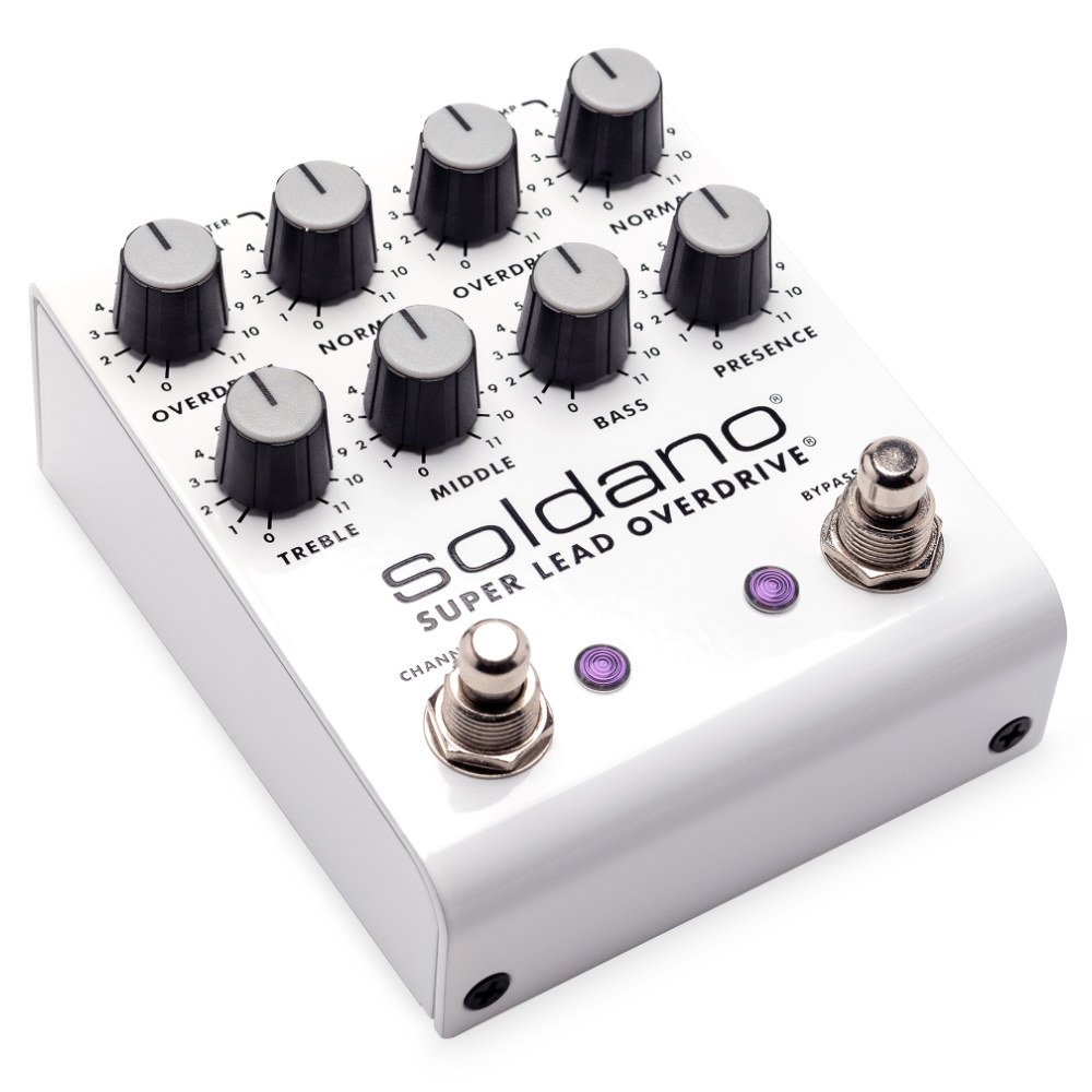 Soldano ソルダーノ SLO PLUS Pedal オーバードライブ ギターエフェクター 本体画像 斜め 1