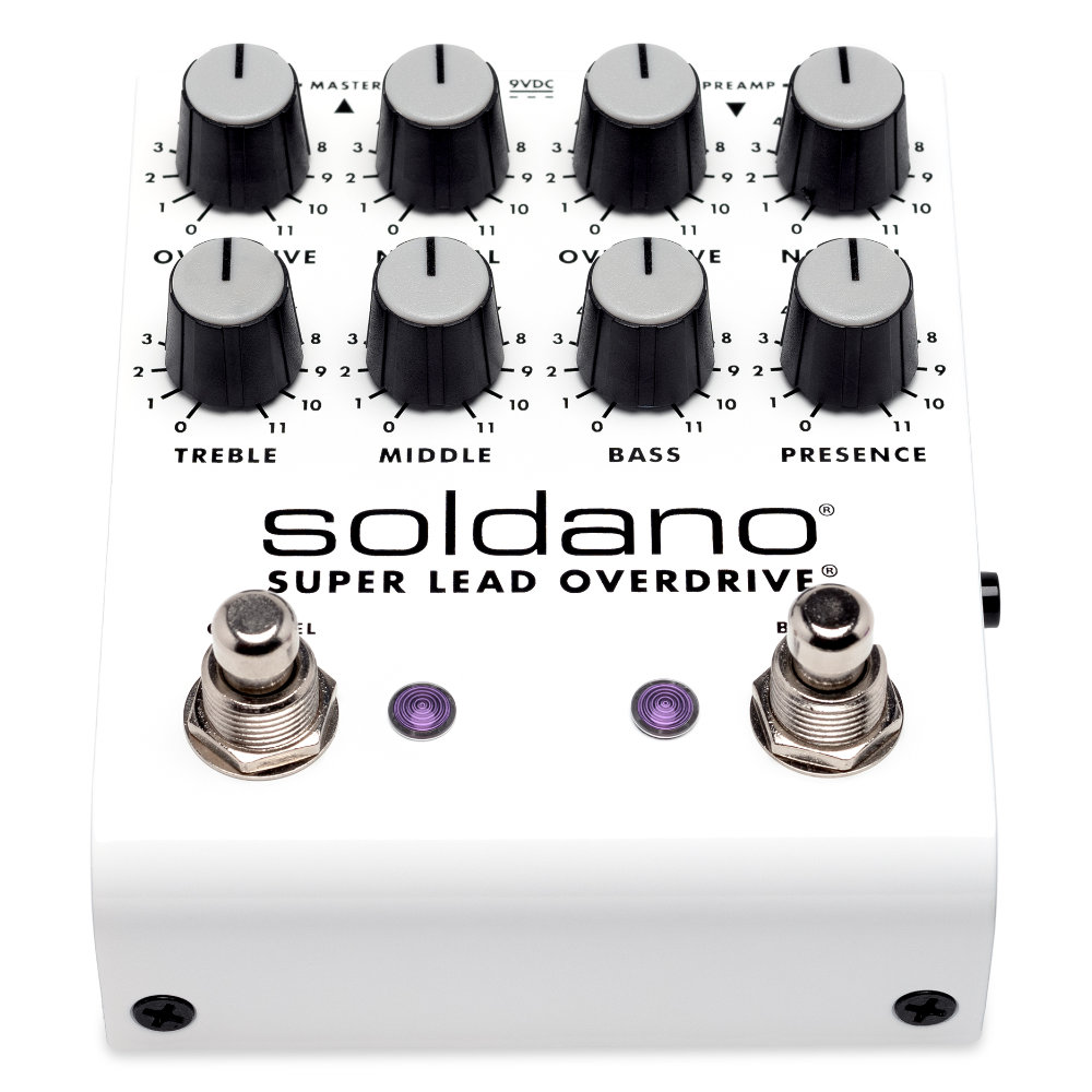 Soldano ソルダーノ SLO PLUS Pedal オーバードライブ ギターエフェクター 本体画像 前