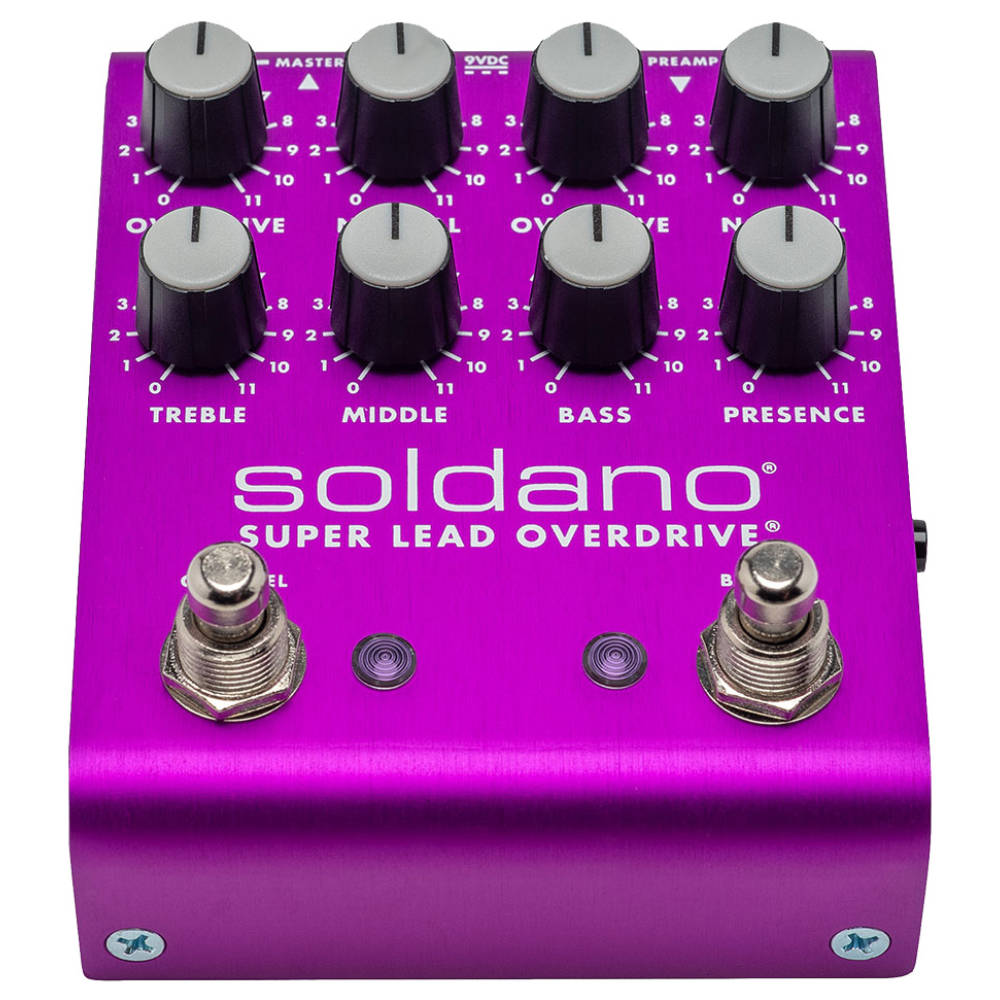 Soldano ソルダーノ SLO PLUS Pedal Purple オーバードライブ ギターエフェクター 本体画像 前