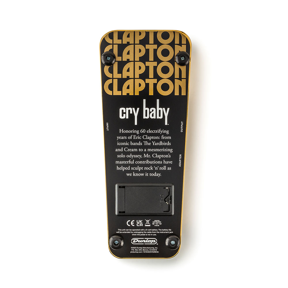 JIM DUNLOP ジムダンロップ EC95G Eric Clapton Cry Baby Wah ワウペダル ギターエフェクター 裏面