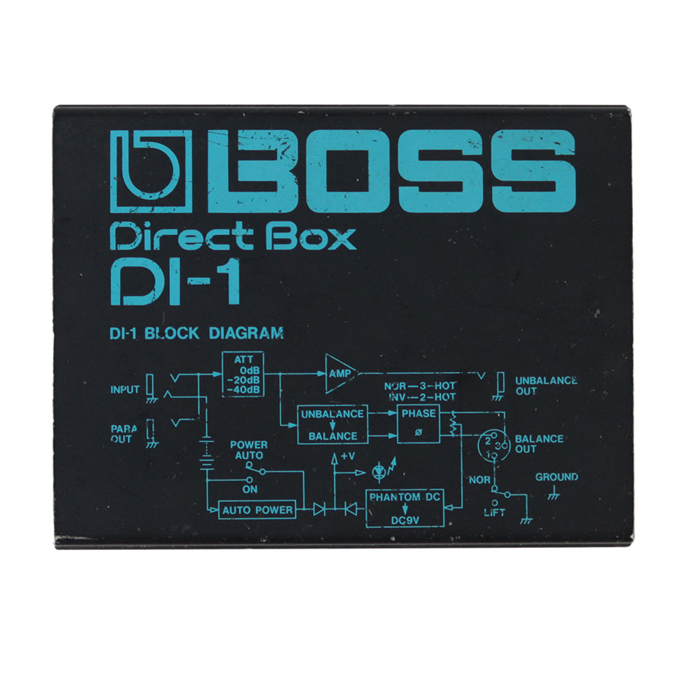 【中古】 ダイレクトボックス DIボックス BOSS DI-1 Direct Box D.Iボックス 正面