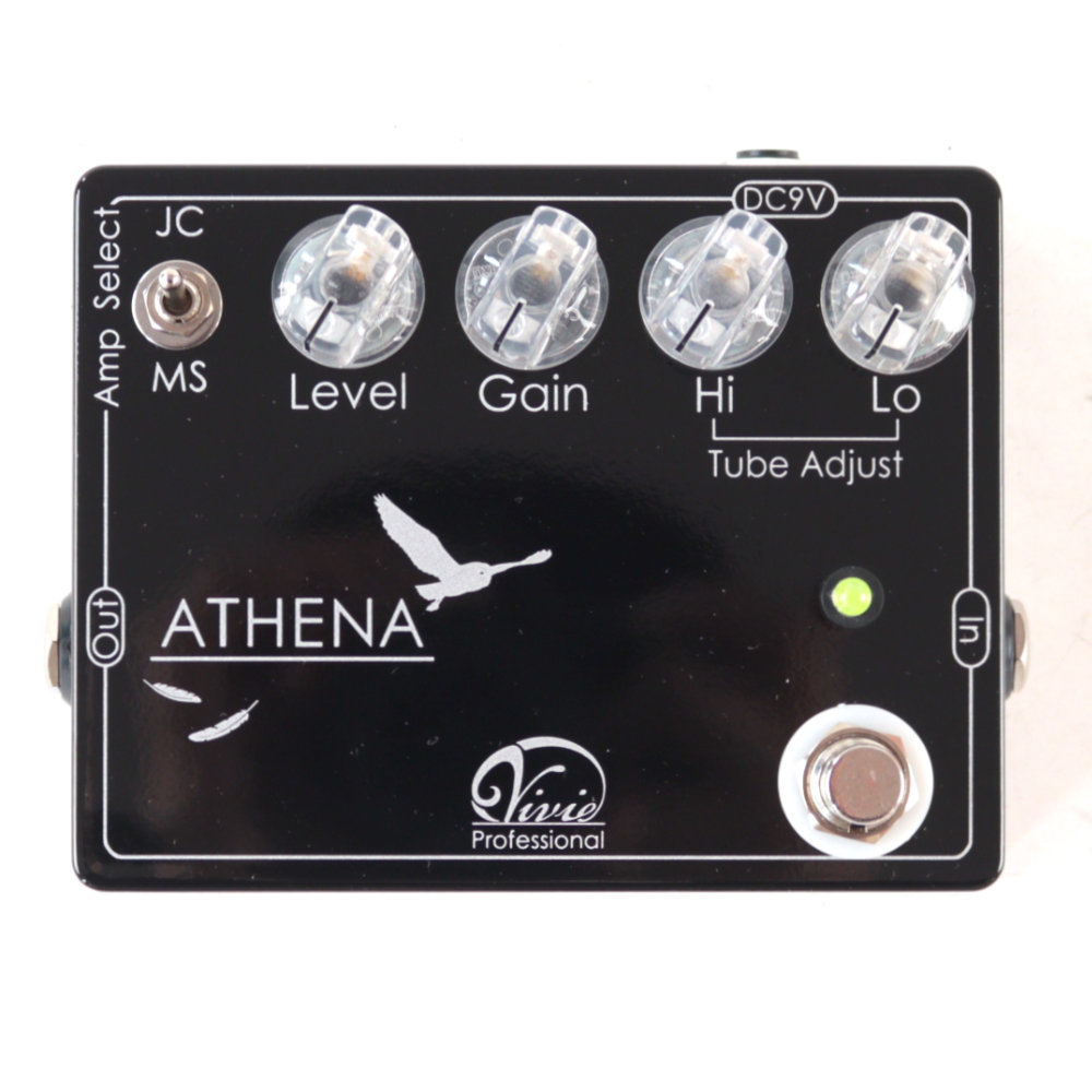 【中古】 オーバードライブ Vivie ATHENA ギターエフェクター ヴィヴィー アティーナ アシーナ アテナ 正面