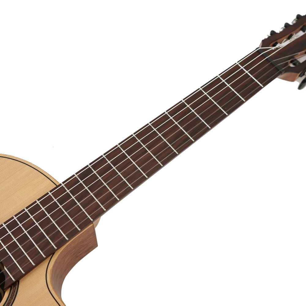 クラシックギター エレガット LAG GUITARS OC170CE ガットギター Classical Cutaway Acoustic-Electric 指板画像