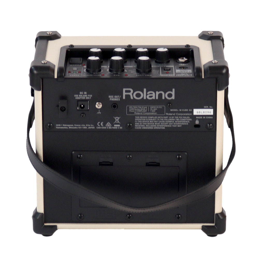 【中古】 ギターアンプ Roland MICRO CUBE GX WHITE 背面