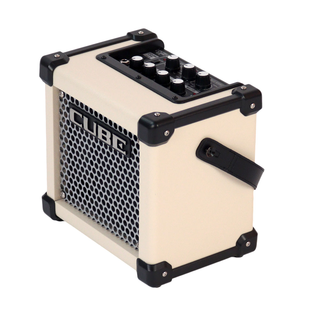 【中古】 ギターアンプ Roland MICRO CUBE GX WHITE 全体