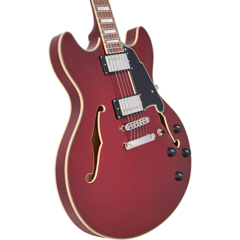 D’Angelico ディアンジェリコ Premier DC Burnt Red エレキギター セミアコ トップ