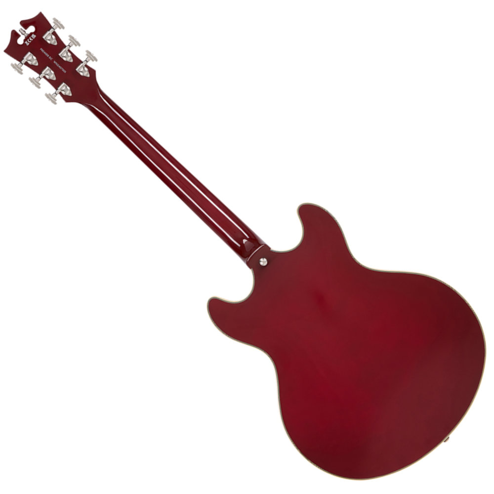 D’Angelico ディアンジェリコ Premier DC Burnt Red エレキギター セミアコ バック