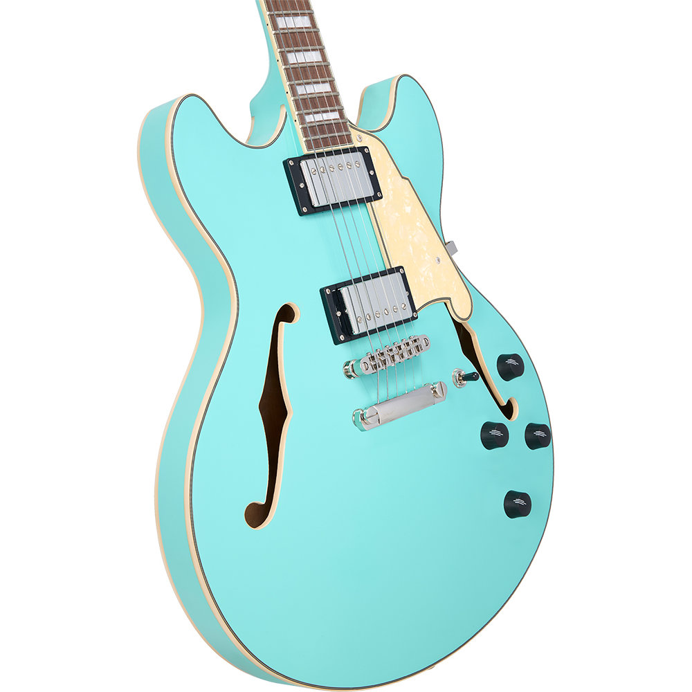 D’Angelico ディアンジェリコ Premier DC Surf Green エレキギター セミアコ トップ