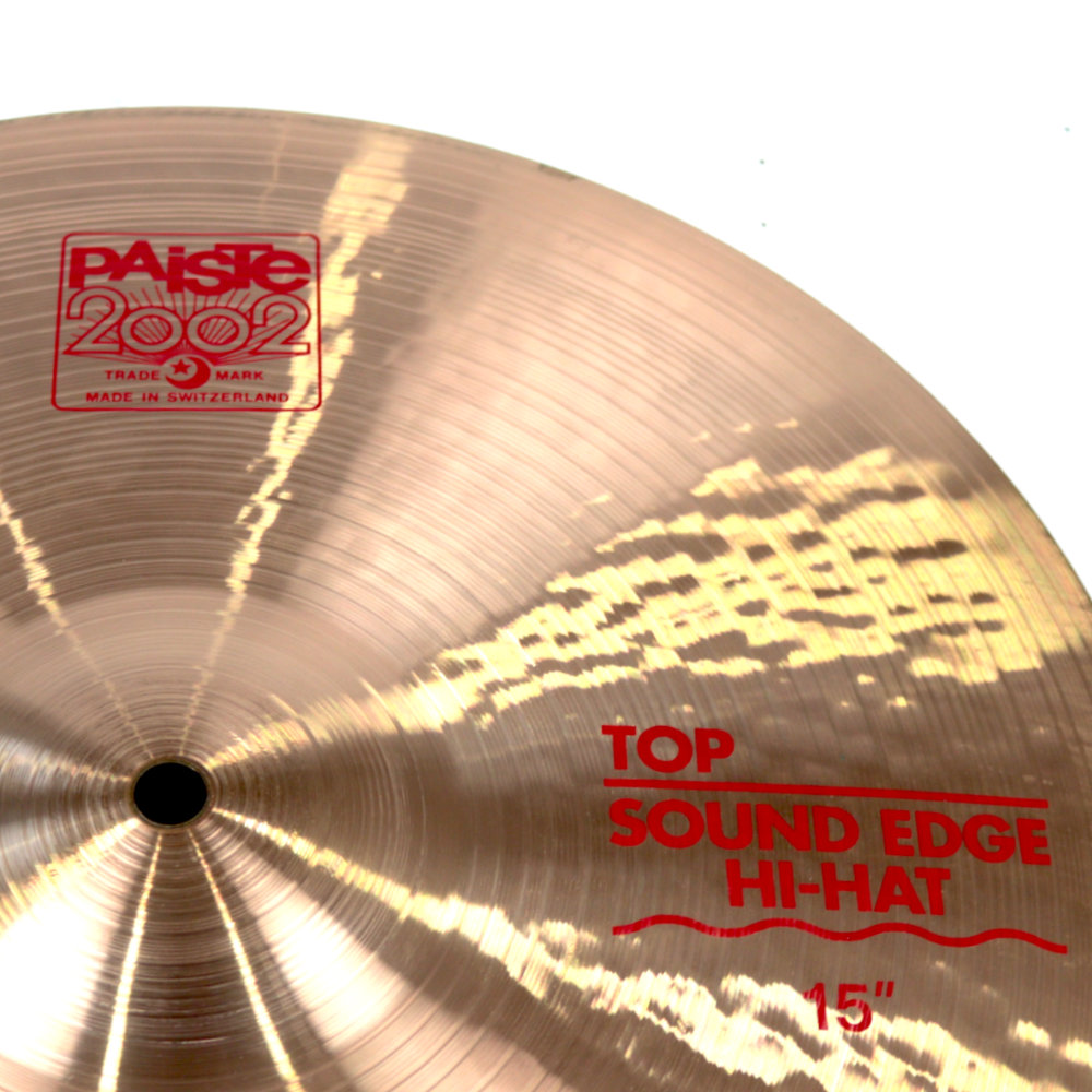 【中古】 PAISTE パイステ 2002 Sound Edge Hi-Hat 15インチ ハイハットシンバル ペア トップロゴ